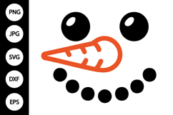 Snowman Face SVG Product Image 1