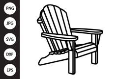 Adirondack Chair SVG Product Image 1