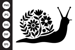 Snail Silhouette SVG Product Image 1