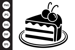 Cake Slice SVG Product Image 1