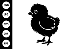Chick Silhouette SVG Product Image 1