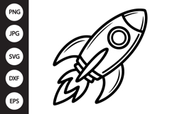 Rocket Ship SVG Product Image 1