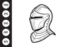 Knight Helmet SVG Product Image 1
