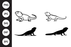 Bearded Dragon SVG, Bearded Dragon Clipart Product Image 1