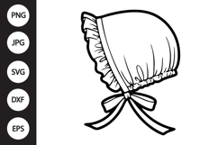 Baby Bonnet SVG Product Image 1