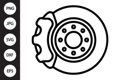 Brake Disc Caliper SVG Product Image 1