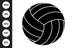 Volleyball Silhouette SVG Product Image 1