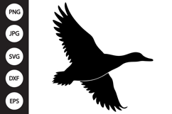 Flying Mallard Duck SVG Product Image 1