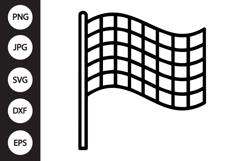 Checkered Racing Flag SVG Product Image 1