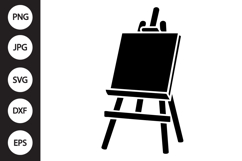 Easel Silhouette SVG Product Image 1