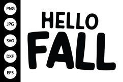 Hello Fall SVG Product Image 1