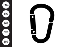 Carabiner Hook SVG Product Image 1