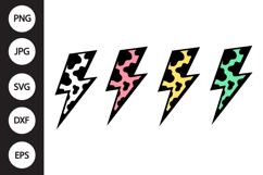 Cow lightning SVG, Cow lightning Clipart Product Image 1