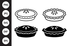 Apple Pie SVG, Apple Pie Clipart Product Image 1