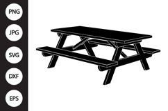Picnic Table SVG Product Image 1
