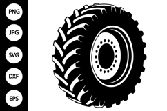Tractor Tire SVG Product Image 1