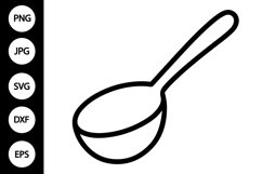 Outline Ladle SVG, Coloring Page Product Image 1
