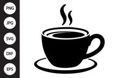 Coffee Mug Silhouette SVG Product Image 1