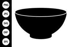 Silhouette Bowl SVG Product Image 1