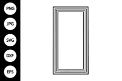 Vertical Rectangle Frame SVG Product Image 1
