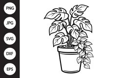 Potted Plant SVG Product Image 1