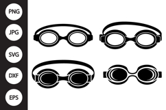 Swimming Goggles SVG, Swimming Goggles Clipart Product Image 1