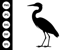 Great Blue Heron Bird SVG Product Image 1