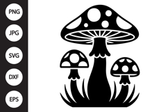 Mystical mushroom SVG Product Image 1