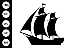Ship Silhouette SVG Product Image 1