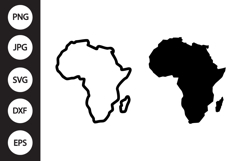 Africa Map SVG, Africa Map Clipart Product Image 1