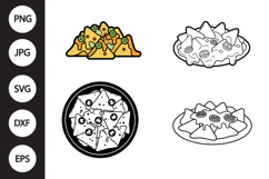 Nachos SVG, Nachos Clipart Product Image 1