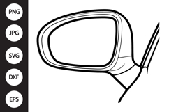 Car Mirror SVG Product Image 1