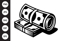 Money Roll SVG Product Image 1
