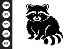 Raccoon Silhouette SVG Product Image 1
