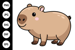 Cute Capybara SVG Product Image 1