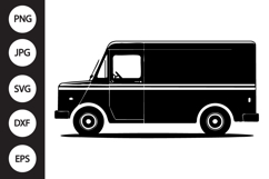 Postal Truck SVG Product Image 1