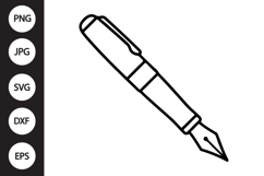 Fountain Pen SVG Product Image 1
