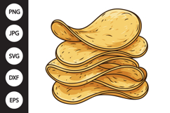 Potato Chips SVG Product Image 1