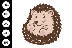 Hedgehog Clipart, Hedgehog SVG Product Image 1