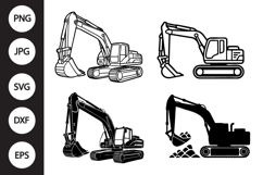 Excavator SVG, Excavator Clipart Product Image 1