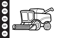 Combine Harvester SVG Product Image 1