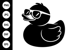 Duck With Sunglasses SVG Product Image 1