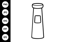 Outline Condiment SVG, Coloring Page Product Image 1