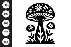 Mystical mushroom SVG Product Image 1