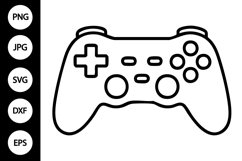 Game Controller Outline SVG Product Image 1