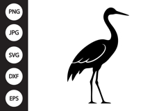 Crane Bird SVG Product Image 1