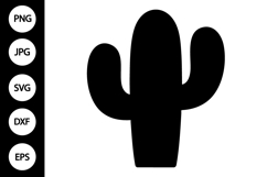 Cactus Silhouette SVG Product Image 1