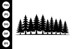 Forest Tree Line SVG Product Image 1