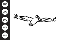 Flying Pelican SVG Product Image 1