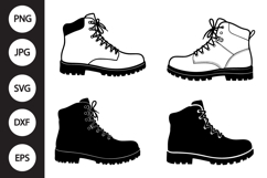 Hiking Boot SVG, Hiking Boot Clipart Product Image 1
